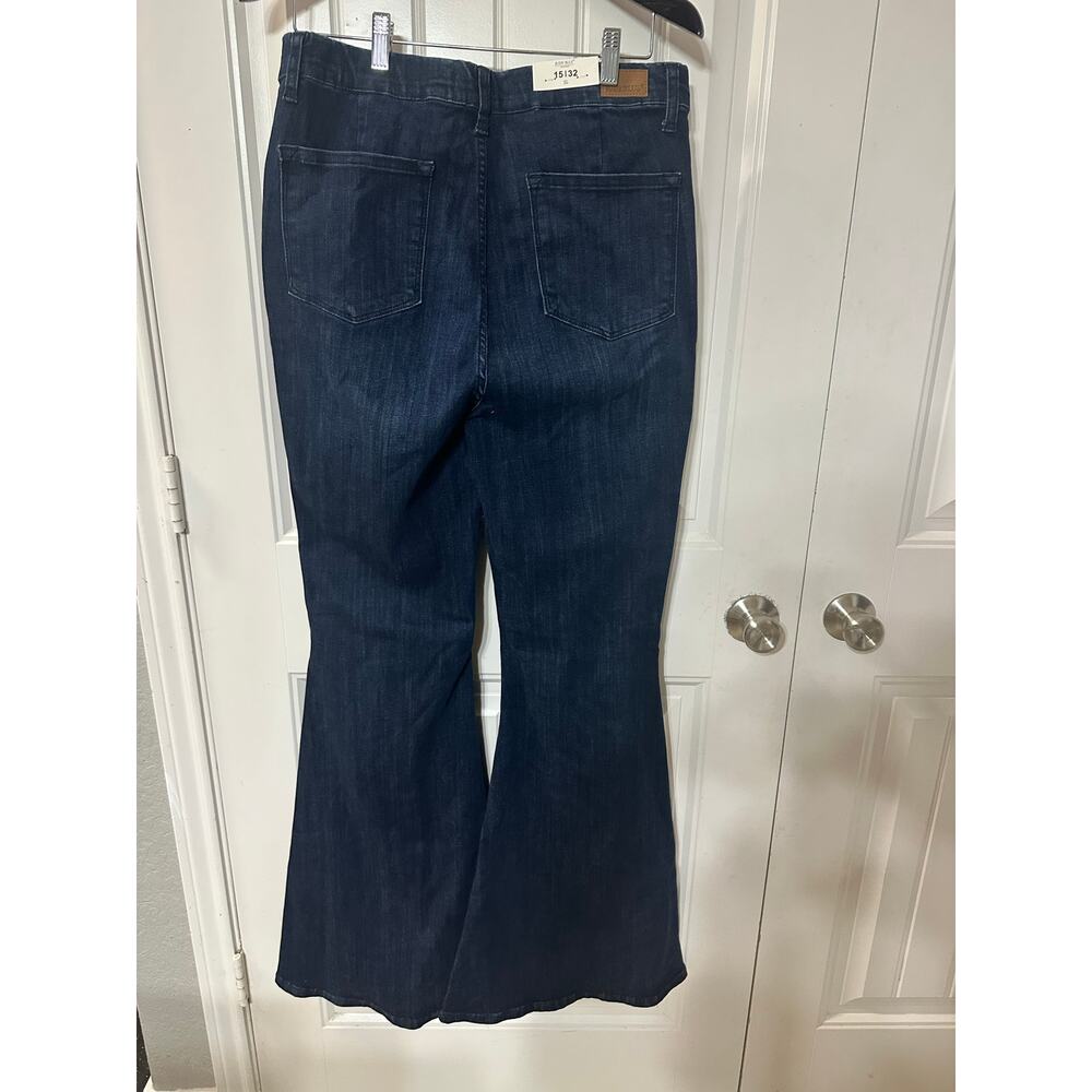 Judy Blue Sway With Me Flare Denim Jeans Women 15/32 Western Cowgirl Boho Aztec - Picture 4 of 9